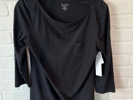 Top 3 4 Sleeve Basic By Loft In Black, Size: M Hot on Sale