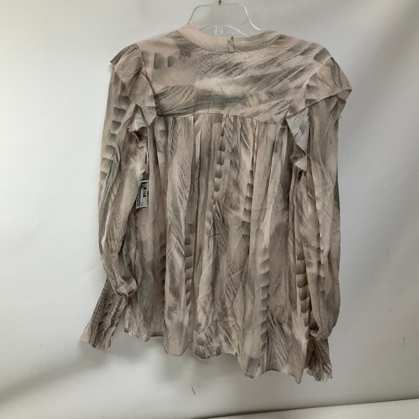 Top Long Sleeve By All Saints In Grey, Size: S For Sale