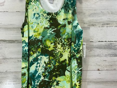 Top Sleeveless By Chicos In Green, Size: Xl Online Sale