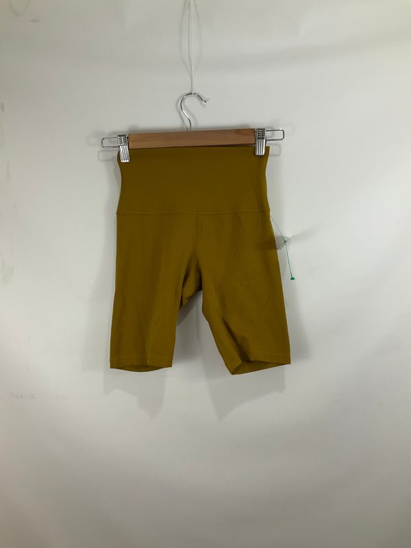 Athletic Shorts By Lululemon In Yellow, Size: 2 For Sale