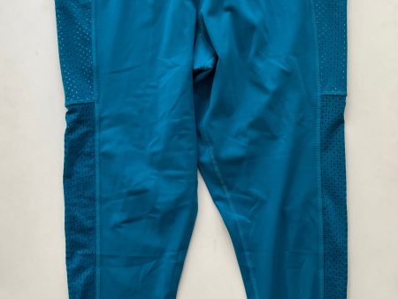 Athletic Leggings By Champion In Turquoise, Size: Xl Online