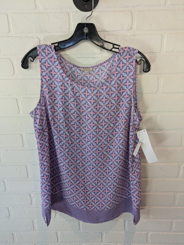 Top Sleeveless By Talbots In Blue & Pink, Size: M For Discount