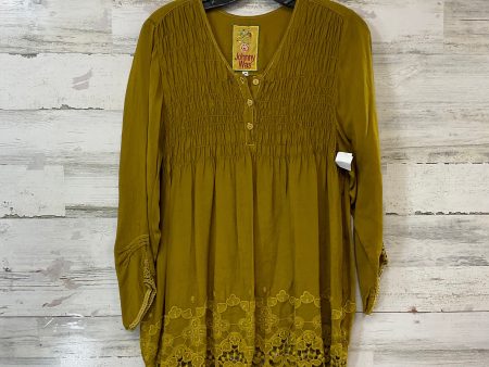 Blouse 3 4 Sleeve By Johnny Was In Green, Size: M Online Sale