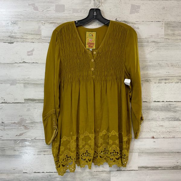 Blouse 3 4 Sleeve By Johnny Was In Green, Size: M Online Sale