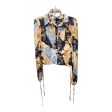 Blouse Designer By Escada In Floral Print, Size: 6 Hot on Sale