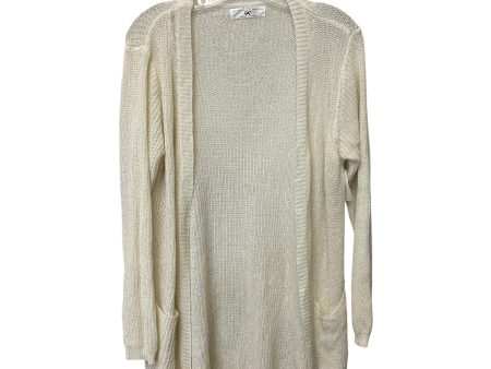 Cardigan By Clothes Mentor In Cream, Size: S Cheap