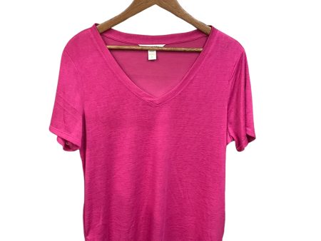 Athletic Top Short Sleeve By Athleta In Pink, Size: L Cheap