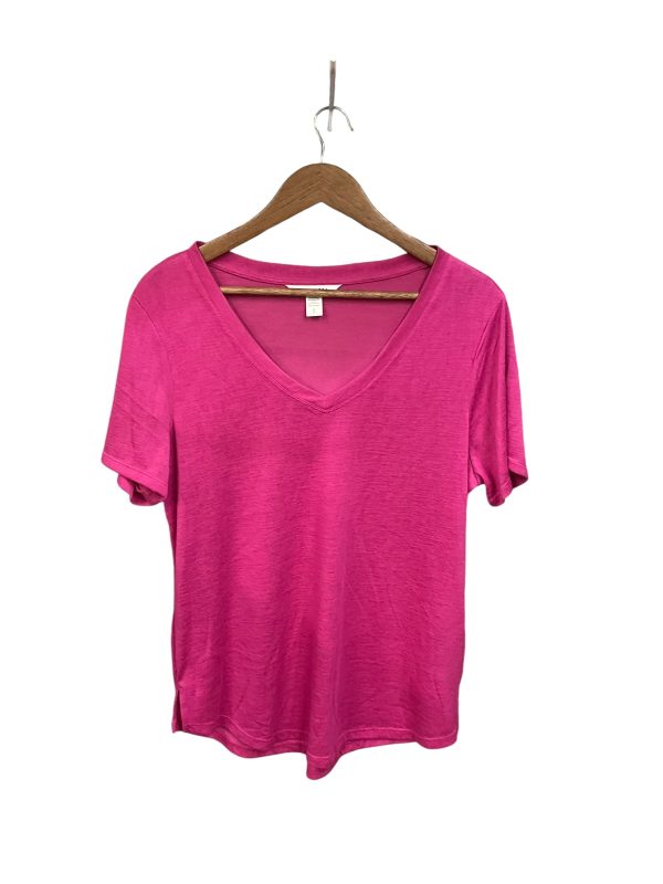 Athletic Top Short Sleeve By Athleta In Pink, Size: L Cheap