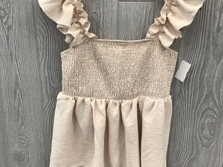 Top Sleeveless By Clothes Mentor In Tan, Size: L Online Hot Sale