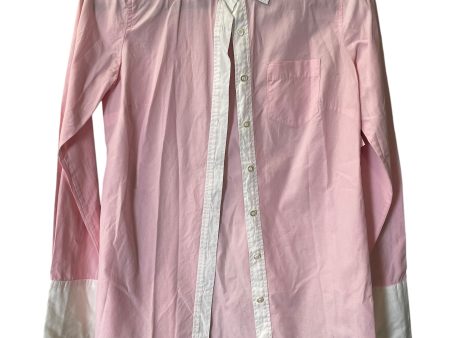 Blouse Long Sleeve By J. Crew In Pink, Size: Xs on Sale