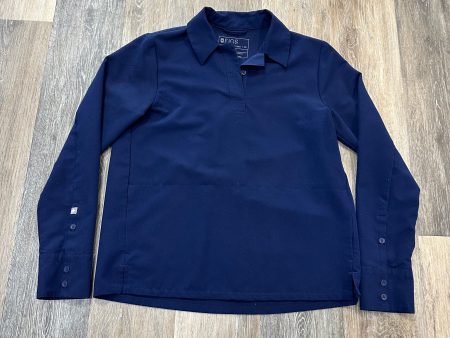 Blouse Long Sleeve By Figs In Navy, Size: Xs Online Hot Sale