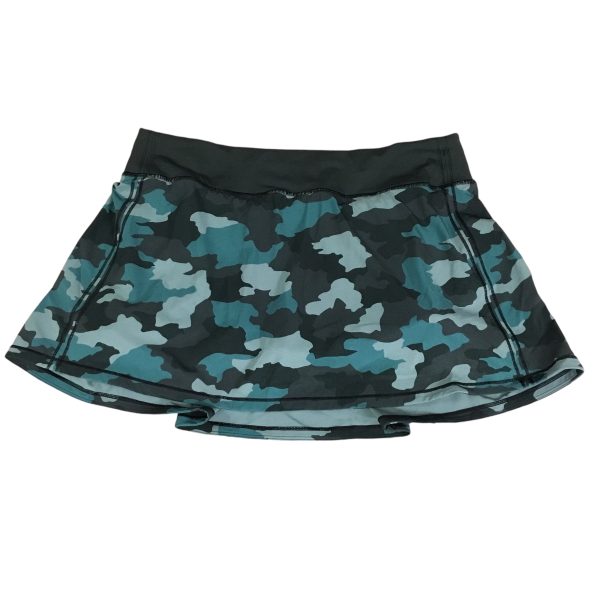 Athletic Shorts By Lululemon In Camouflage Print, Size: 10 For Cheap