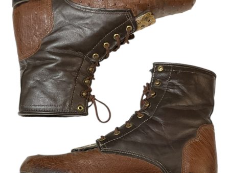 Boots Western By Clothes Mentor In Black & Brown, Size: 7 Hot on Sale