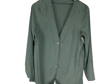 Blouse Long Sleeve By Zara In Green, Size: S Online