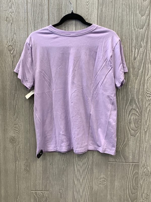 Athletic Top Short Sleeve By Champion In Purple, Size: L Hot on Sale