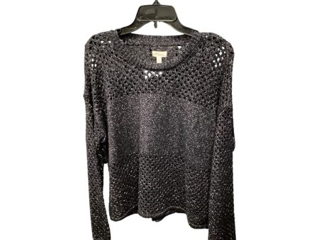 Sweater By Pilcro In Black & Silver, Size: S Cheap