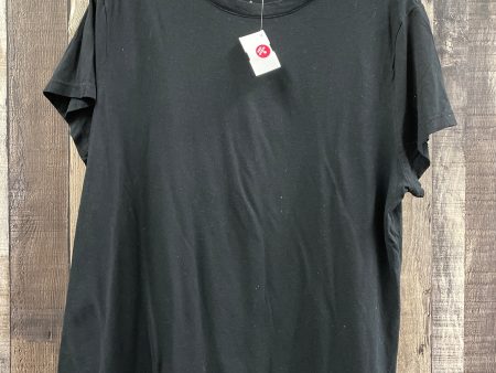 Top Short Sleeve Basic By A New Day In Black, Size: Xxl Sale