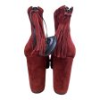 Boots Designer By Karl Lagerfeld In Red, Size: 10 Online Hot Sale