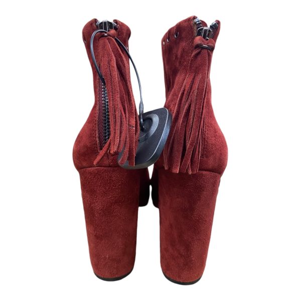 Boots Designer By Karl Lagerfeld In Red, Size: 10 Online Hot Sale