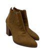 Boots Ankle Heels By Ana In Brown, Size: 9 For Discount