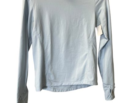 Athletic Top Long Sleeve Collar By Nike In Blue, Size: S on Sale