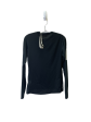 Athletic Top Long Sleeve Collar By Adidas In Black, Size: Xs Fashion