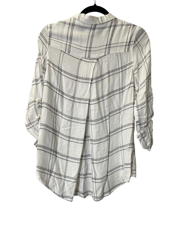 Blouse Long Sleeve By Thread And Supply In Plaid Pattern, Size: Xs Supply