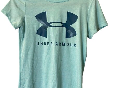 Athletic Top Short Sleeve By Under Armour In Teal, Size: Xs For Cheap