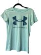 Athletic Top Short Sleeve By Under Armour In Teal, Size: Xs For Cheap