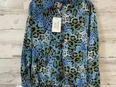 Blouse Long Sleeve By Ethyl In Blue, Size: M Online Hot Sale