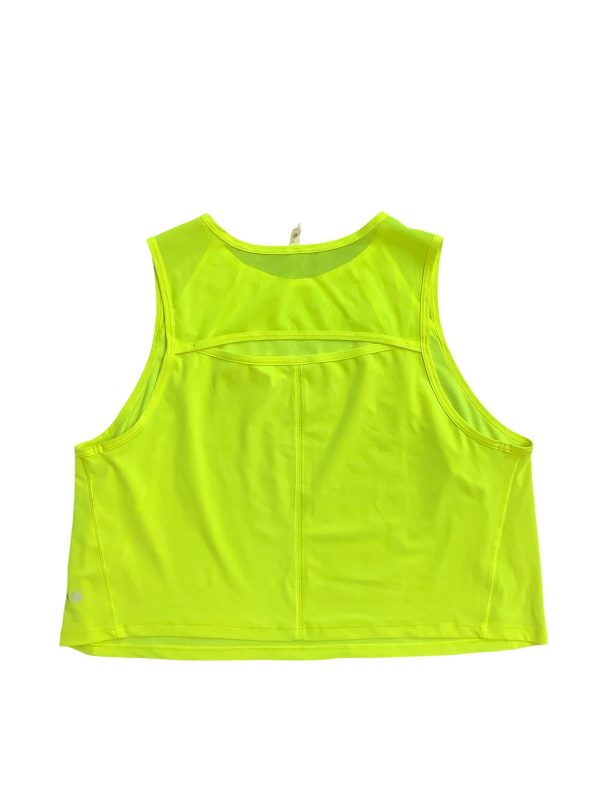 Athletic Tank Top By Lululemon In Yellow, Size: 16 Hot on Sale