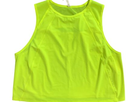 Athletic Tank Top By Lululemon In Yellow, Size: 16 Hot on Sale