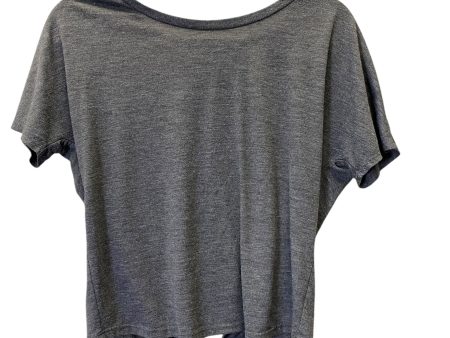 Athletic Top Short Sleeve By Alo In Grey, Size: M Cheap