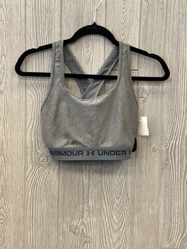 Athletic Bra By Under Armour In Grey, Size: L For Cheap