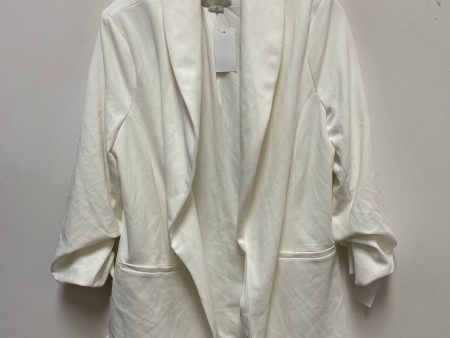 Blazer By Clothes Mentor In Cream, Size: L Fashion