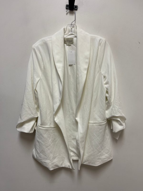 Blazer By Clothes Mentor In Cream, Size: L Fashion