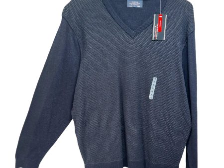 Men’s Reversible Sweater By Roundtree & Yorke In Navy, Size: Xl on Sale