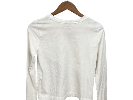 Top Long Sleeve Basic By Loft In White, Size: S on Sale