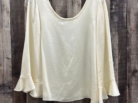 Blouse Long Sleeve By Elizabeth And James In Cream, Size: S For Sale