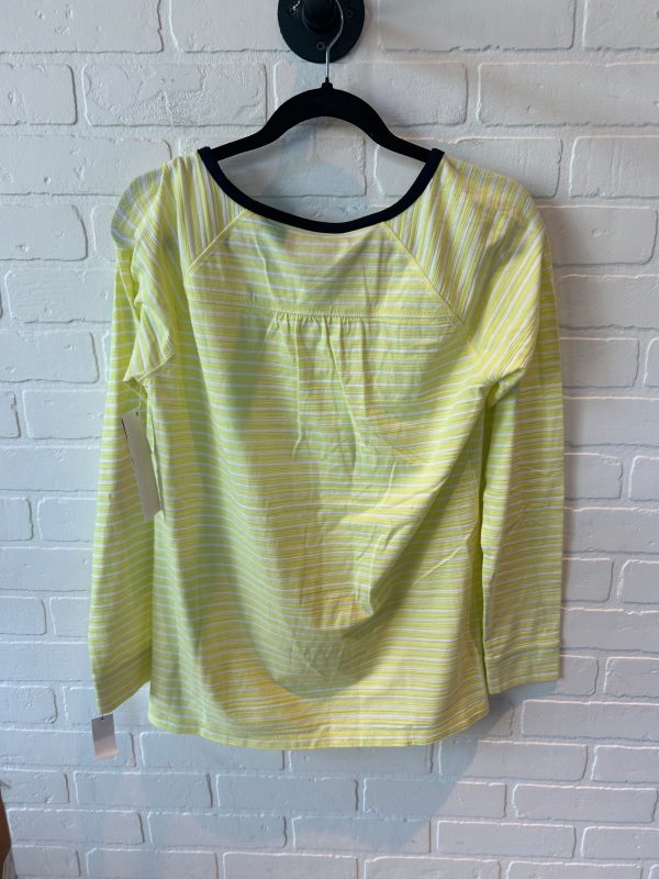 Athletic Top Long Sleeve Crewneck By Talbots In Yellow, Size: M Supply