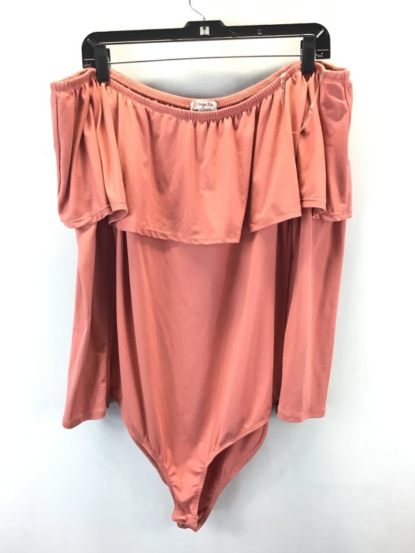 Bodysuit By Clothes Mentor In Peach, Size: Xl Online