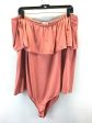 Bodysuit By Clothes Mentor In Peach, Size: Xl Online