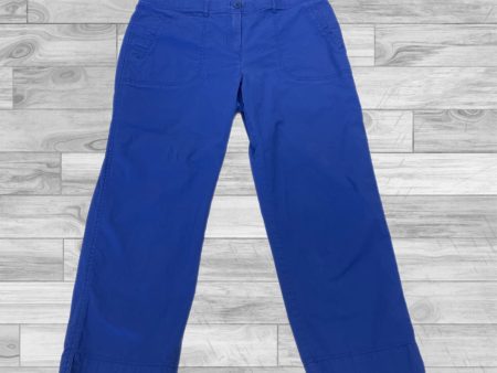 Capris By Chicos In Blue, Size: 1 (8) For Cheap