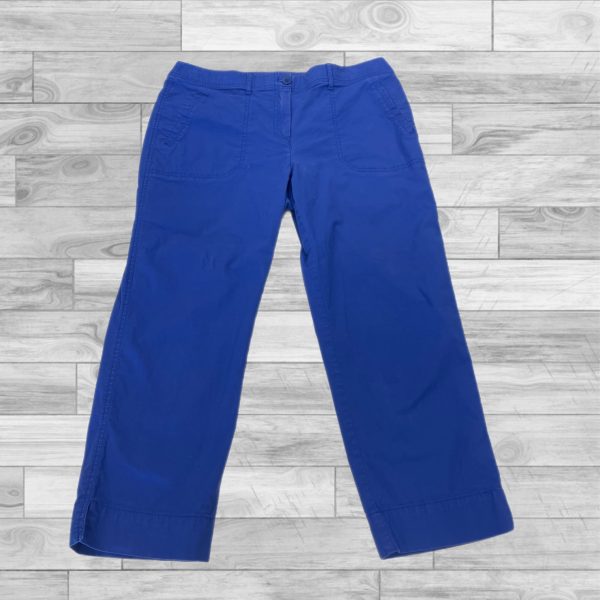 Capris By Chicos In Blue, Size: 1 (8) For Cheap