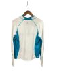 Athletic Top Long Sleeve Collar By The North Face In Blue & White, Size: L For Sale