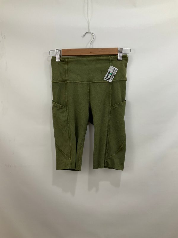 Athletic Shorts By Lululemon In Green, Size: 4 For Discount