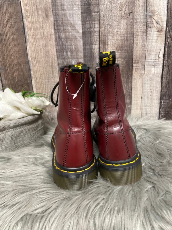 Boots Ankle Flats By Dr Martens In Red, Size: 5 For Discount