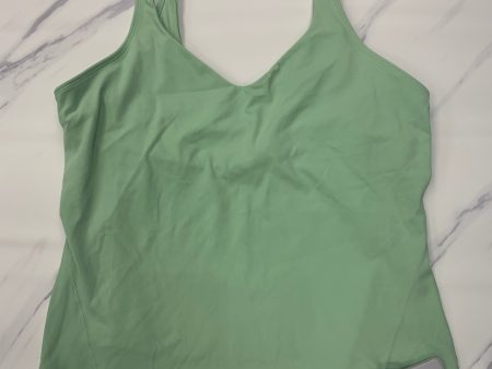 Athletic Tank Top By Lululemon In Green, Size: 14 on Sale