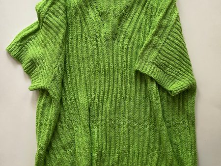 Sweater Short Sleeve By Bibi In Green, Size: S For Discount