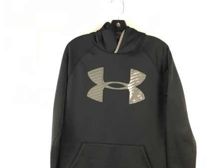 Athletic Sweatshirt Hoodie By Under Armour In Black Grey, Size: Xl Cheap